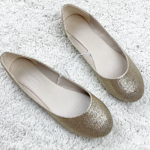 david's bridal lustrous ballet flats